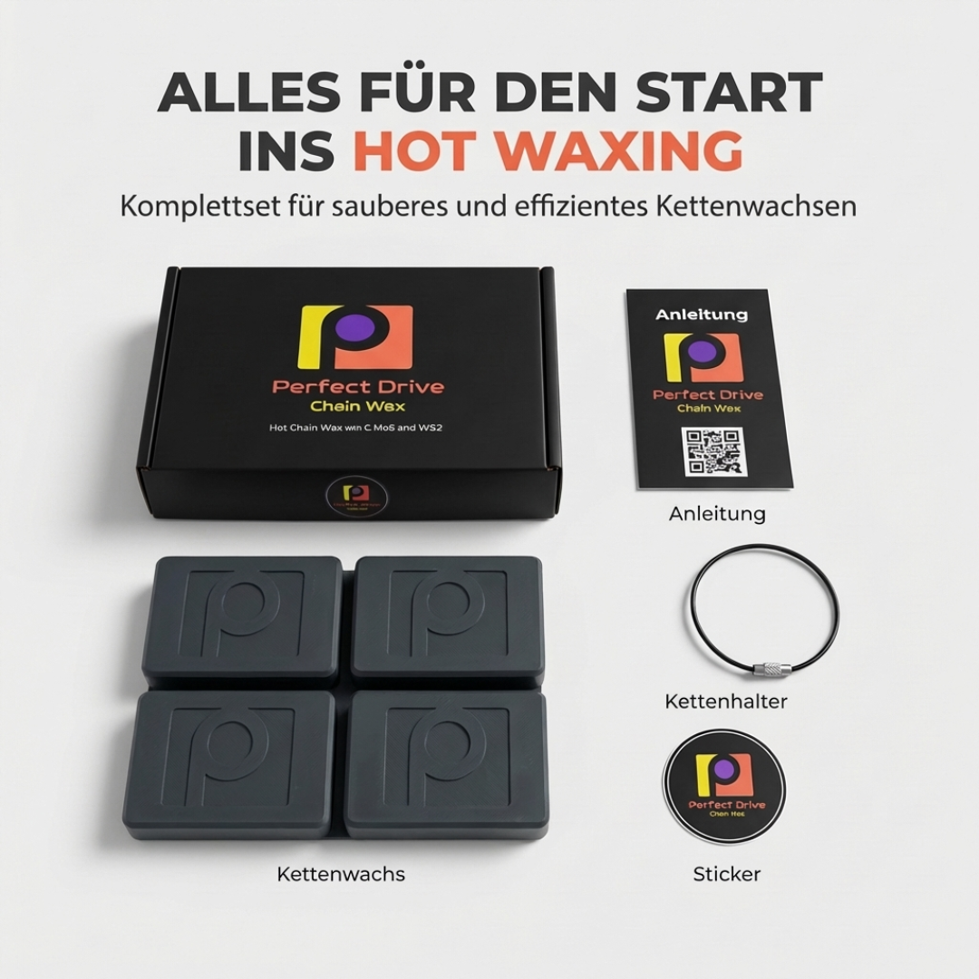 Heißwachs mit Graphit, MoS2 und WS2